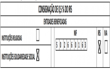 Doe gratuitamente 0,5% do seu IRS - Ajude-nos a Ajudar!