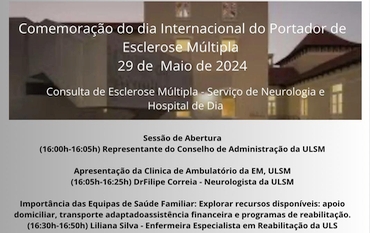 Comemoração do Dia Internacional do Portador de Esclerose Múltipla